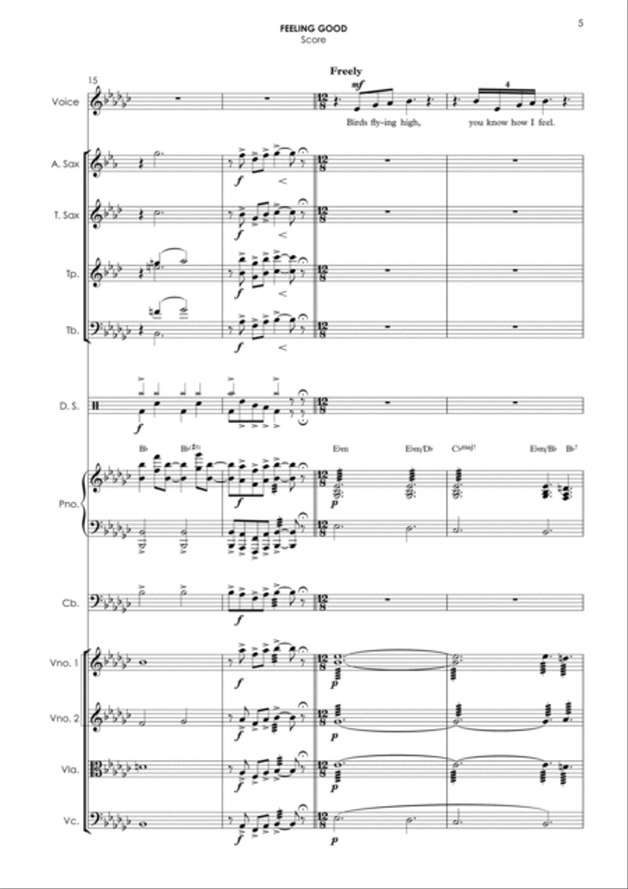 Feeling Good Jazz Ensemble scores gallery preview page 5