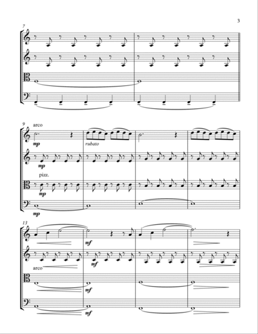 Conversations In The Dark String Quartet scores gallery preview page 5