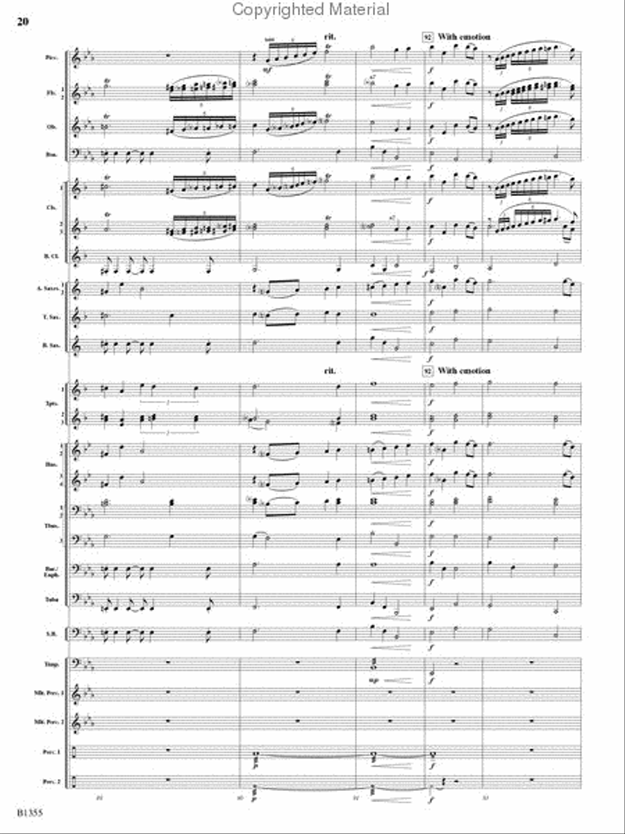 With Ever Joyful Hearts Concert Band scores gallery preview page 18