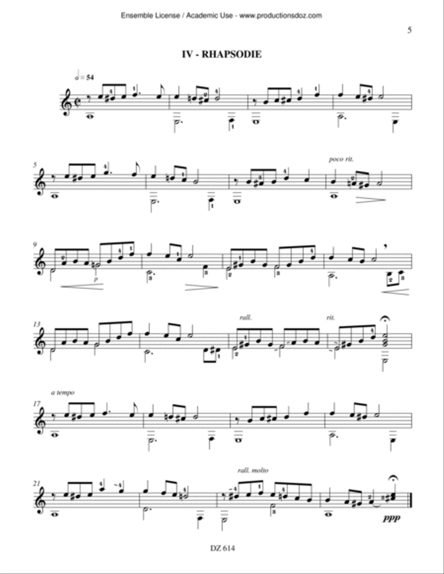 Medley Classical Guitar scores gallery preview page 5