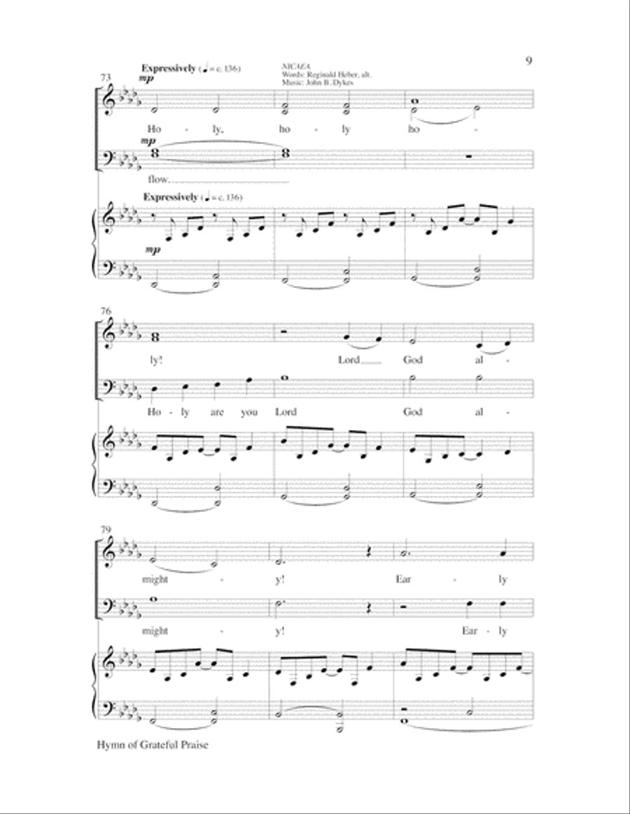 Hymn of Grateful Praise Hymn of Grateful Praise Choir scores gallery preview page 9