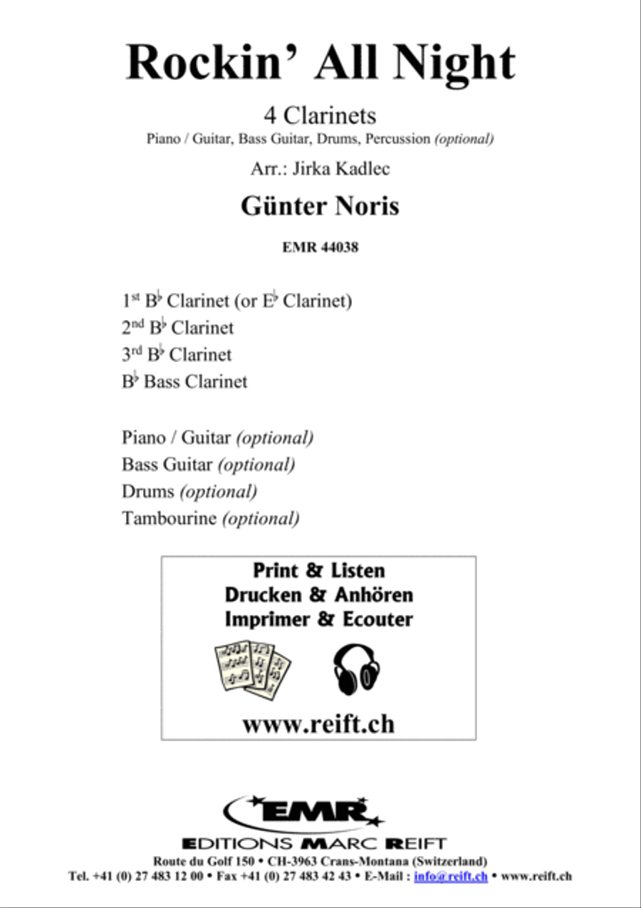 Rockin' All Night Rockin' All Night Clarinet scores gallery preview page 2