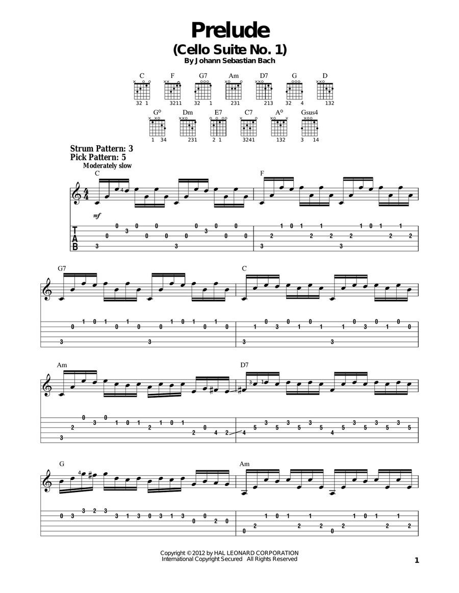 Bach cello suite 1 for deals guitar