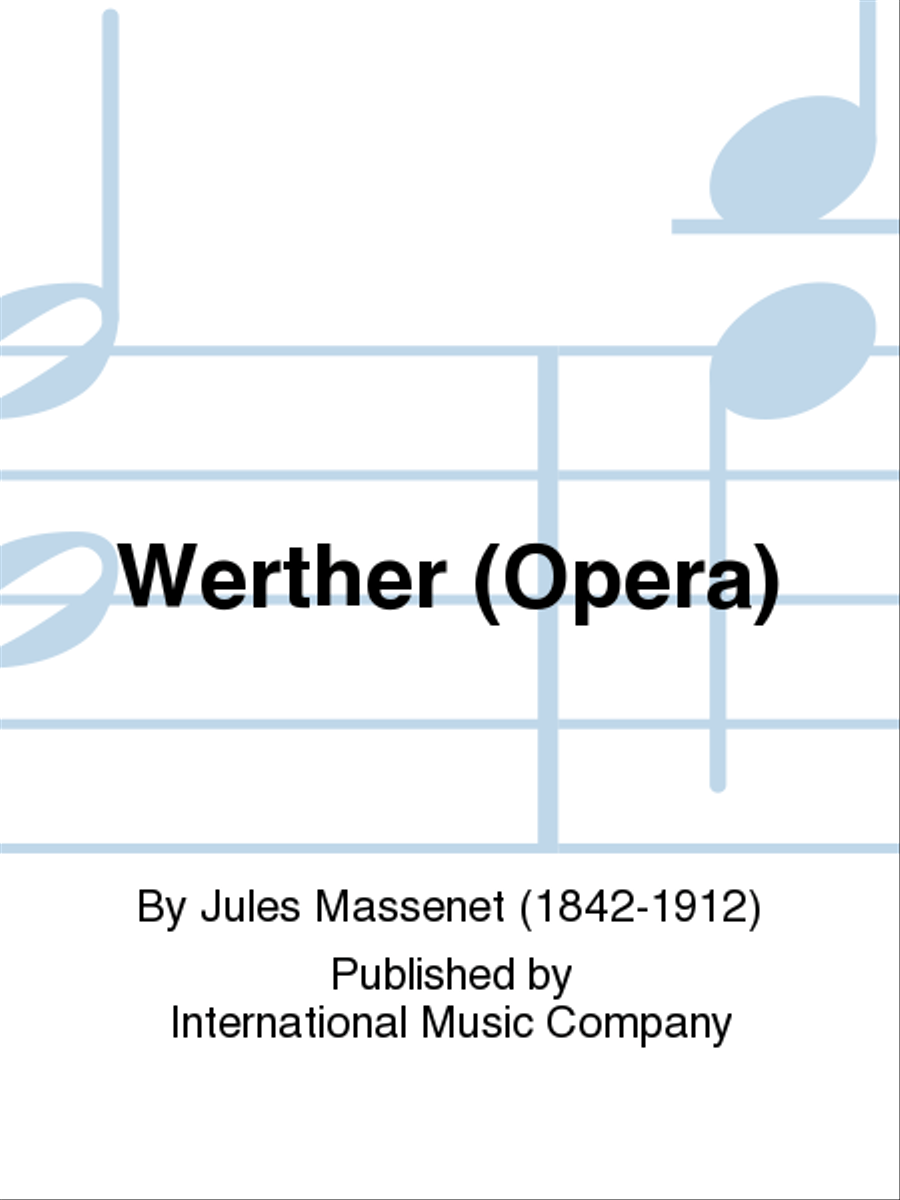 Werther. Opera. Voice scores gallery preview page 1