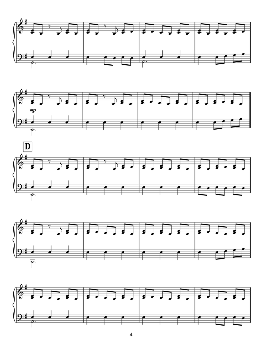 Eros Piano Solo scores gallery preview page 4