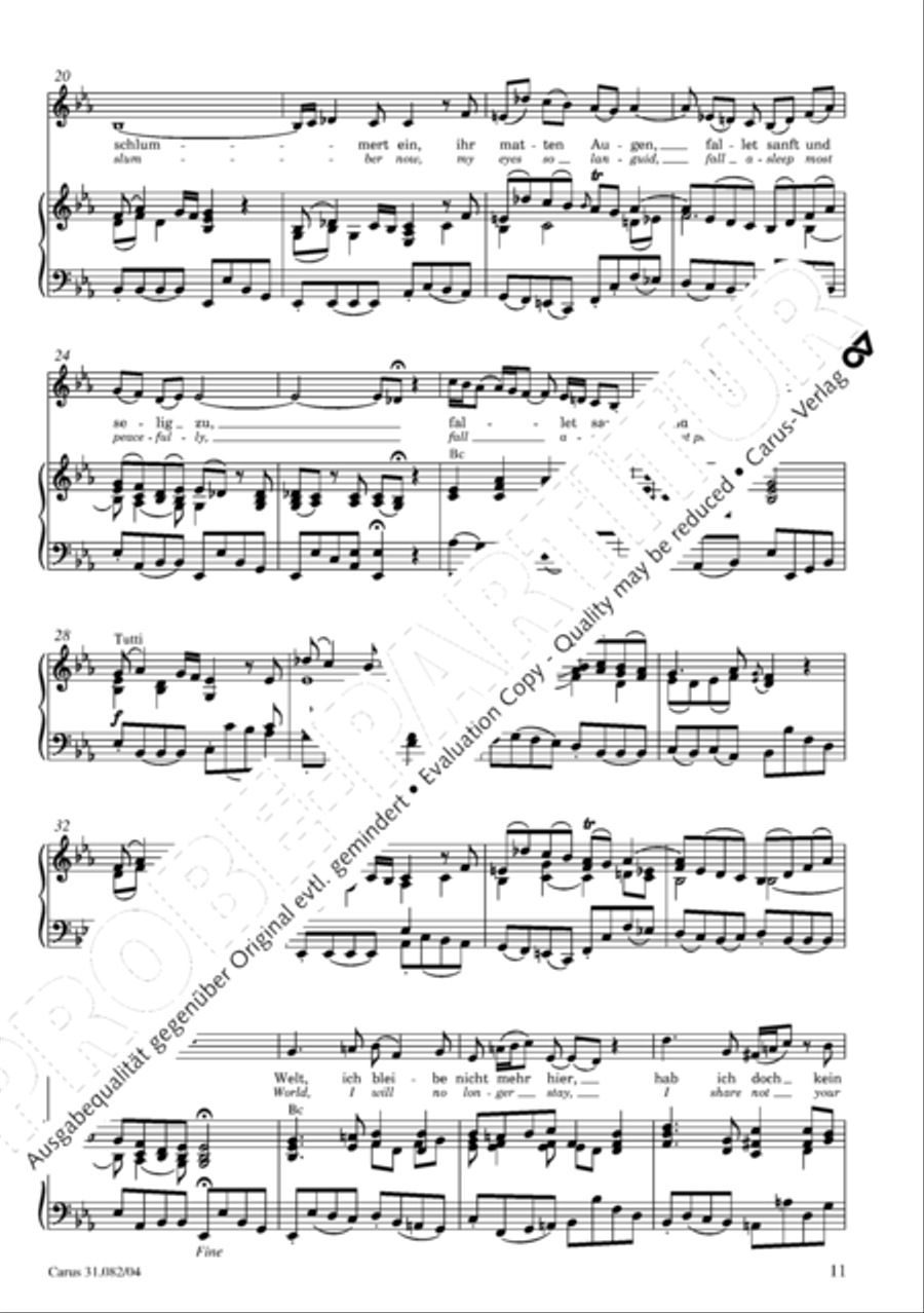 I have enough (Ich habe genung) Mezzo-Soprano Voice scores gallery preview page 12