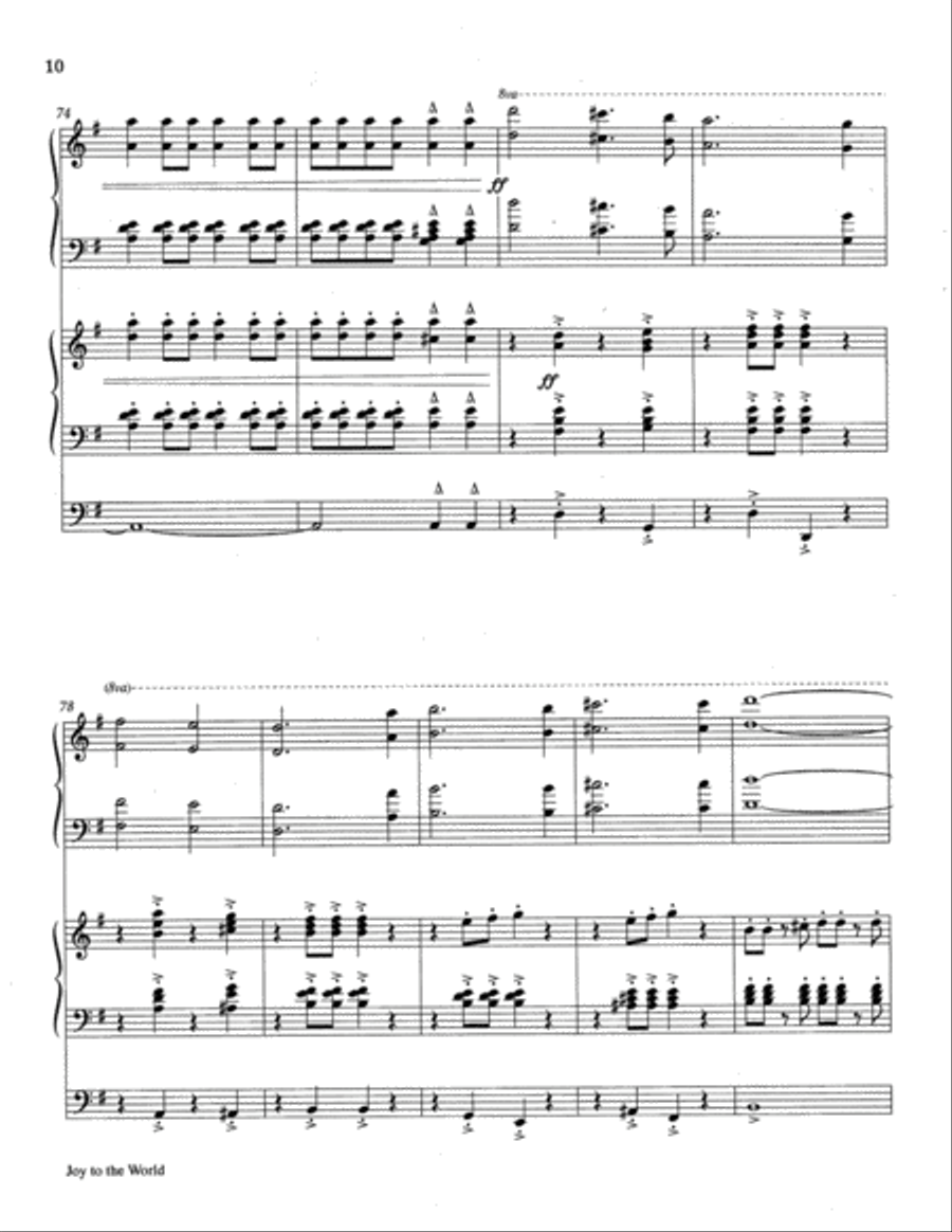 Joy to the World Joy to the World 4-Part scores gallery preview page 11