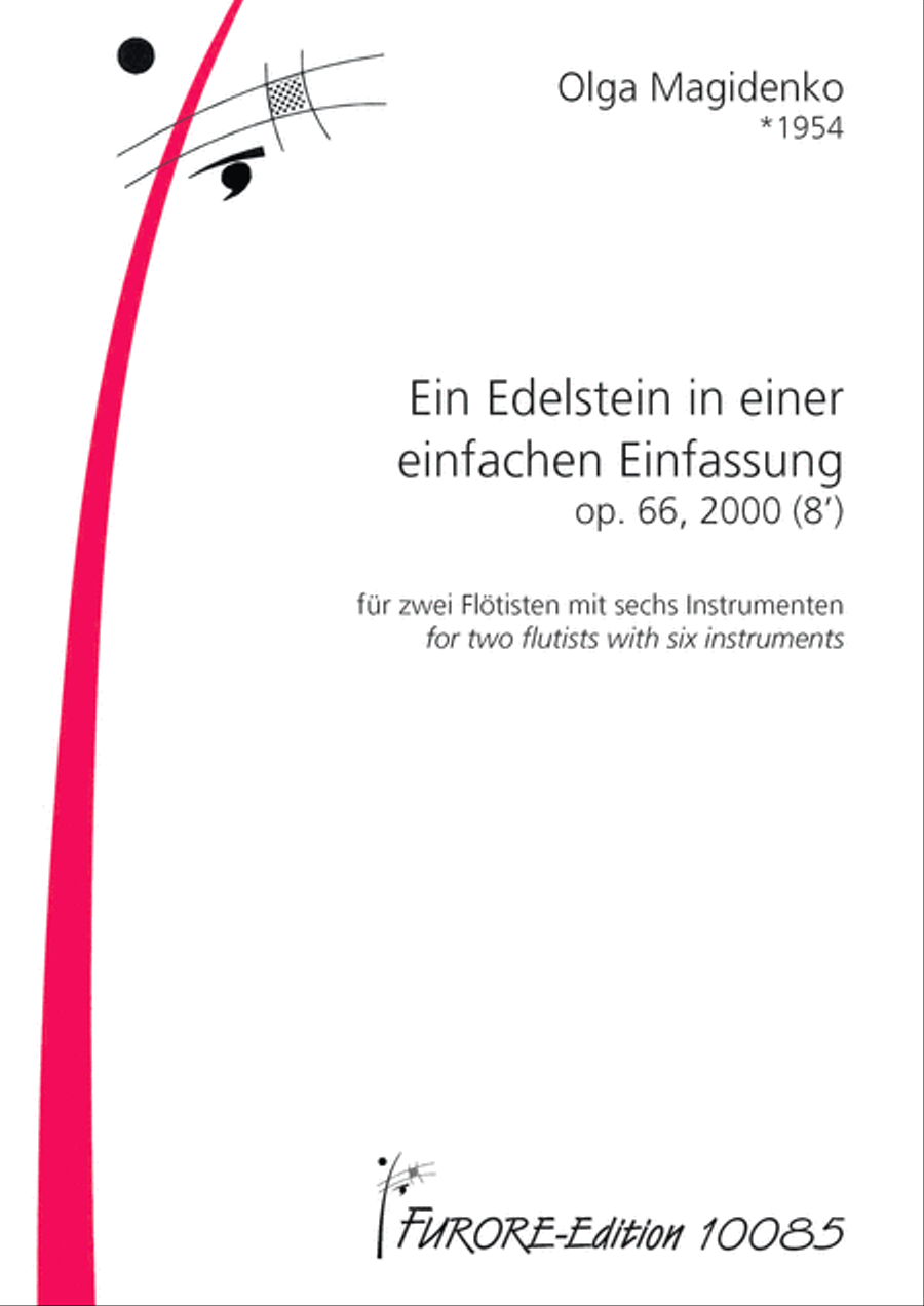 Ein Edelstein in einer einfachen Einfassung (op. 66) Flute scores gallery preview page 1