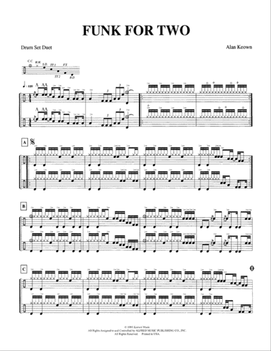 Funk for Two Percussion scores gallery preview page 2