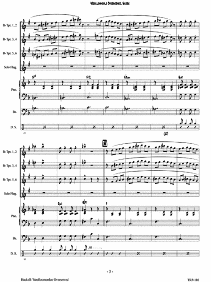 Woolloomooloo Overeserved Small Ensemble scores gallery preview page 4