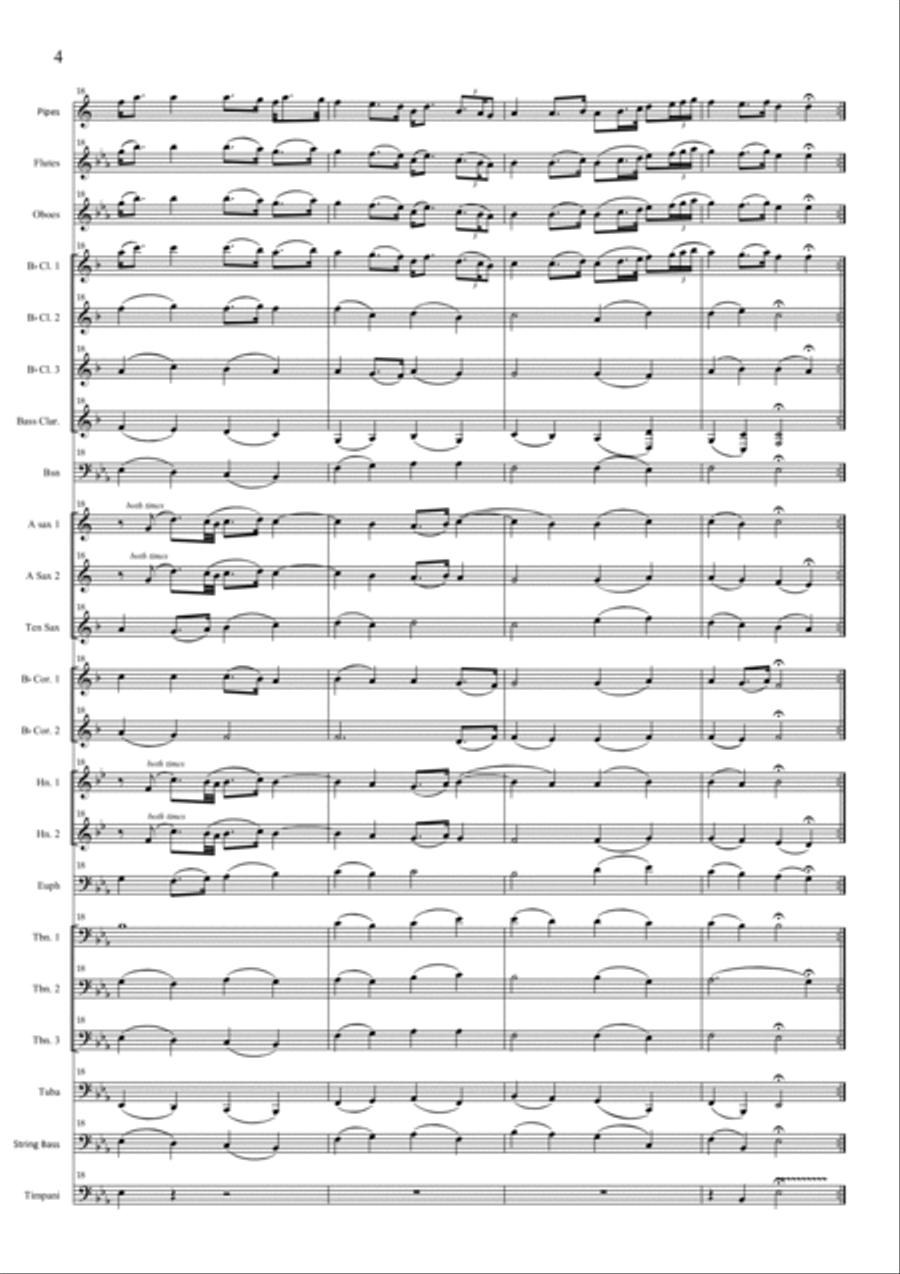 The Flowers of the Forest for bagpipes and concert band by Scottish Traditional Concert Band Digital Sheet Music Sheet Music Plus