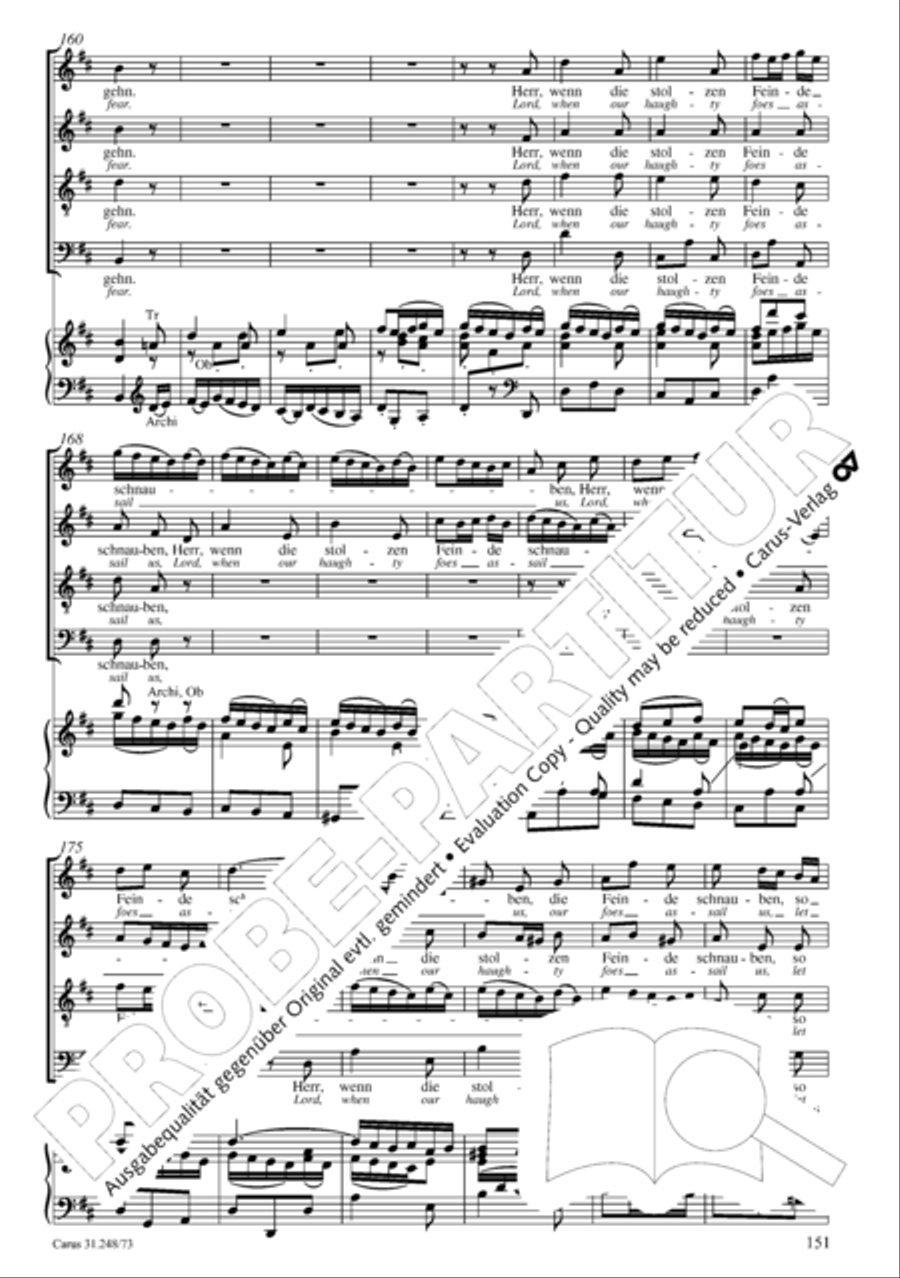 Christmas Oratorio (Weihnachtsoratorium, Teile IV-VI) 4-Part scores gallery preview page 72