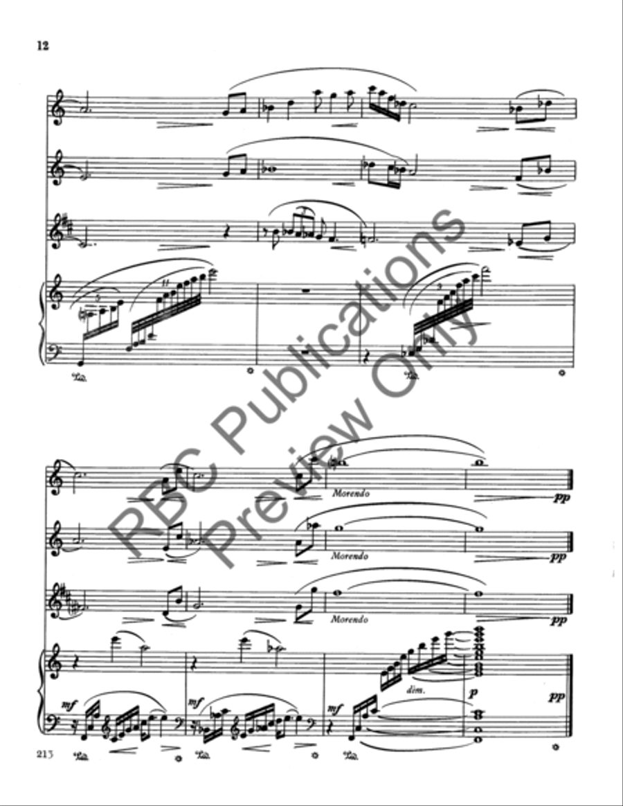 Mulholland Suite 2 Flutes/Clarinet Clarinet scores gallery preview page 13