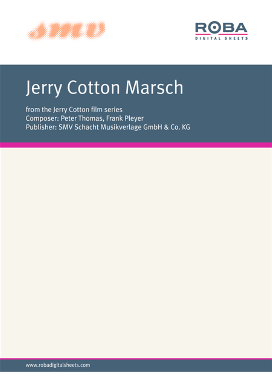 Jerry Cotton Marsch Violin scores gallery preview page 1