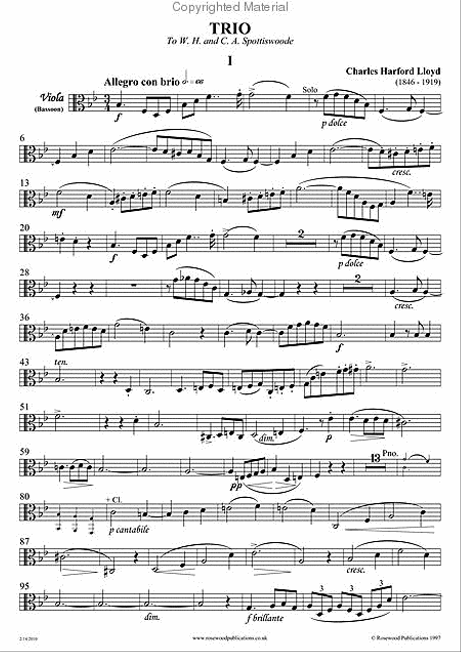 Trio Bassoon scores gallery preview page 5