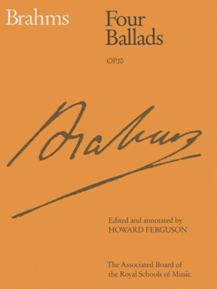 Book cover for Four Ballads, Op. 10