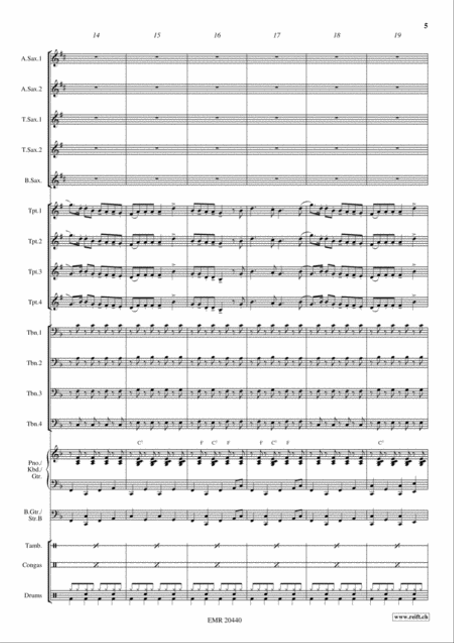 Folksongs From Germany Folksongs From Germany Big Band scores gallery preview page 6