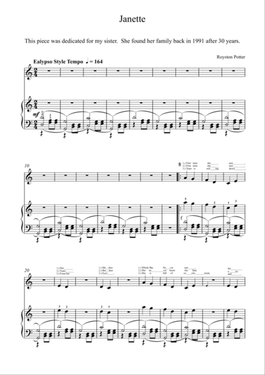Janette Voice scores gallery preview page 2