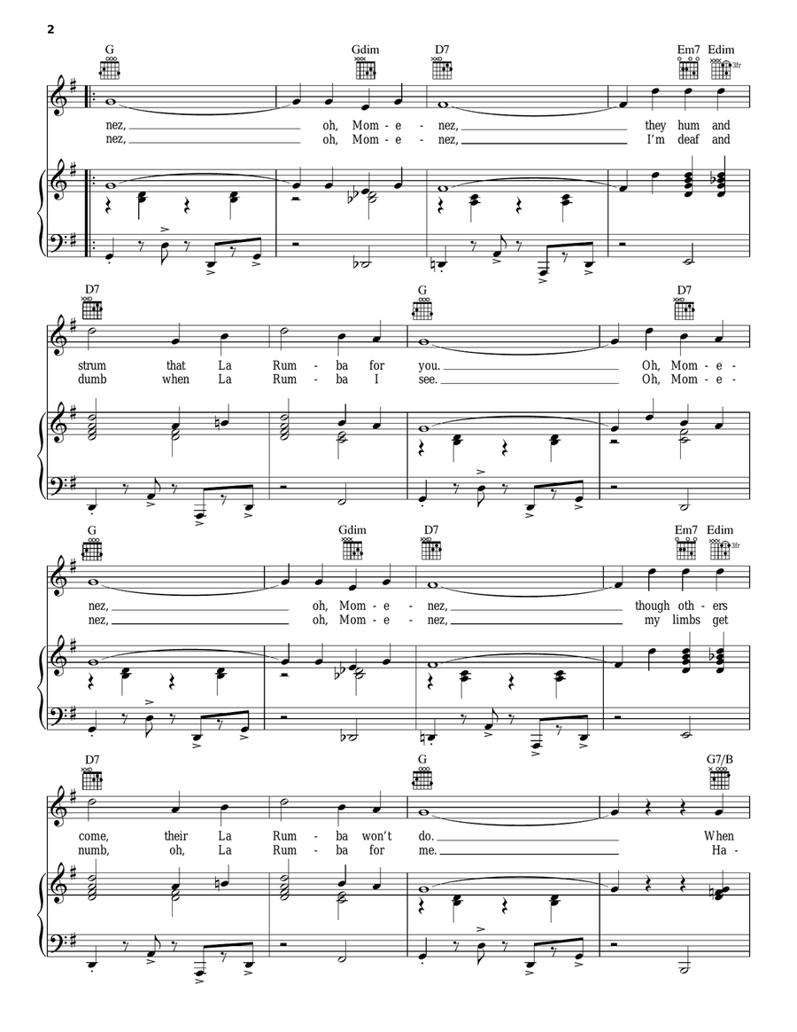 Mama Inez Guitar scores gallery preview page 2