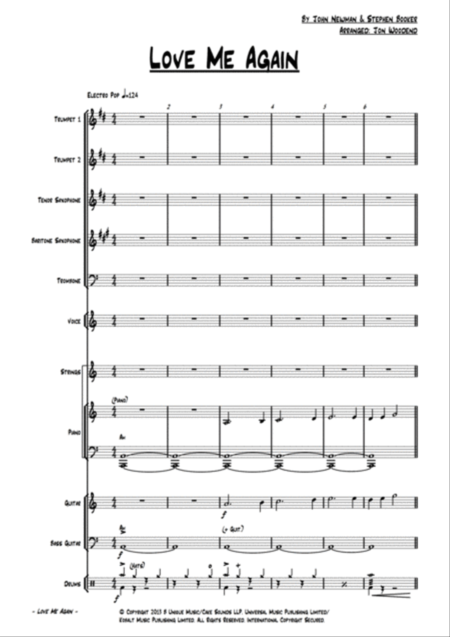 Love Me Again Large Ensemble scores gallery preview page 5