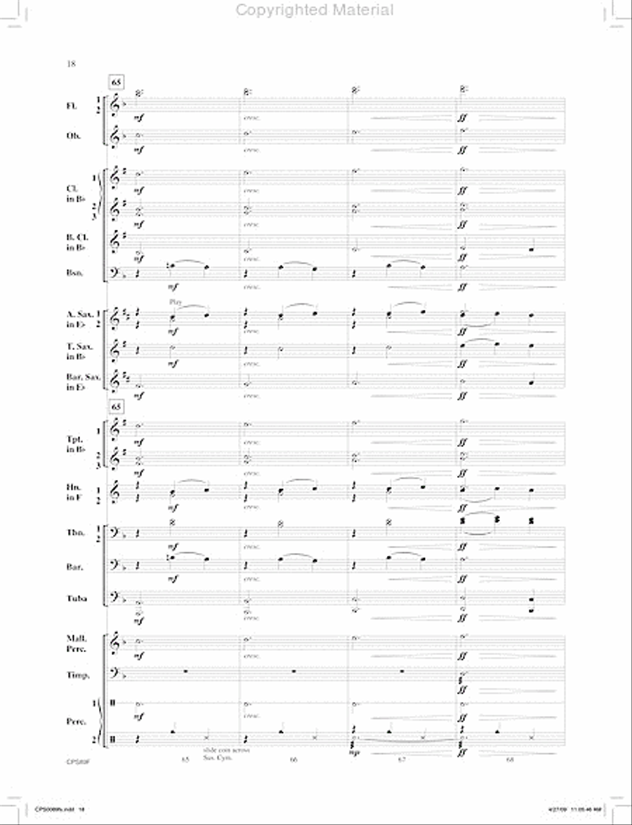 Canonic Fantasy Concert Band scores gallery preview page 19