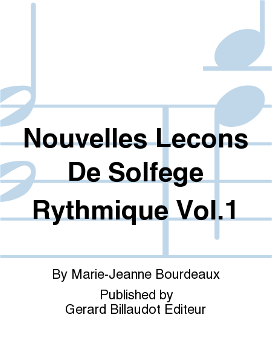 Nouvelles Lecons De Solfege Rythmique Vol. 1 Voice scores gallery preview page 1