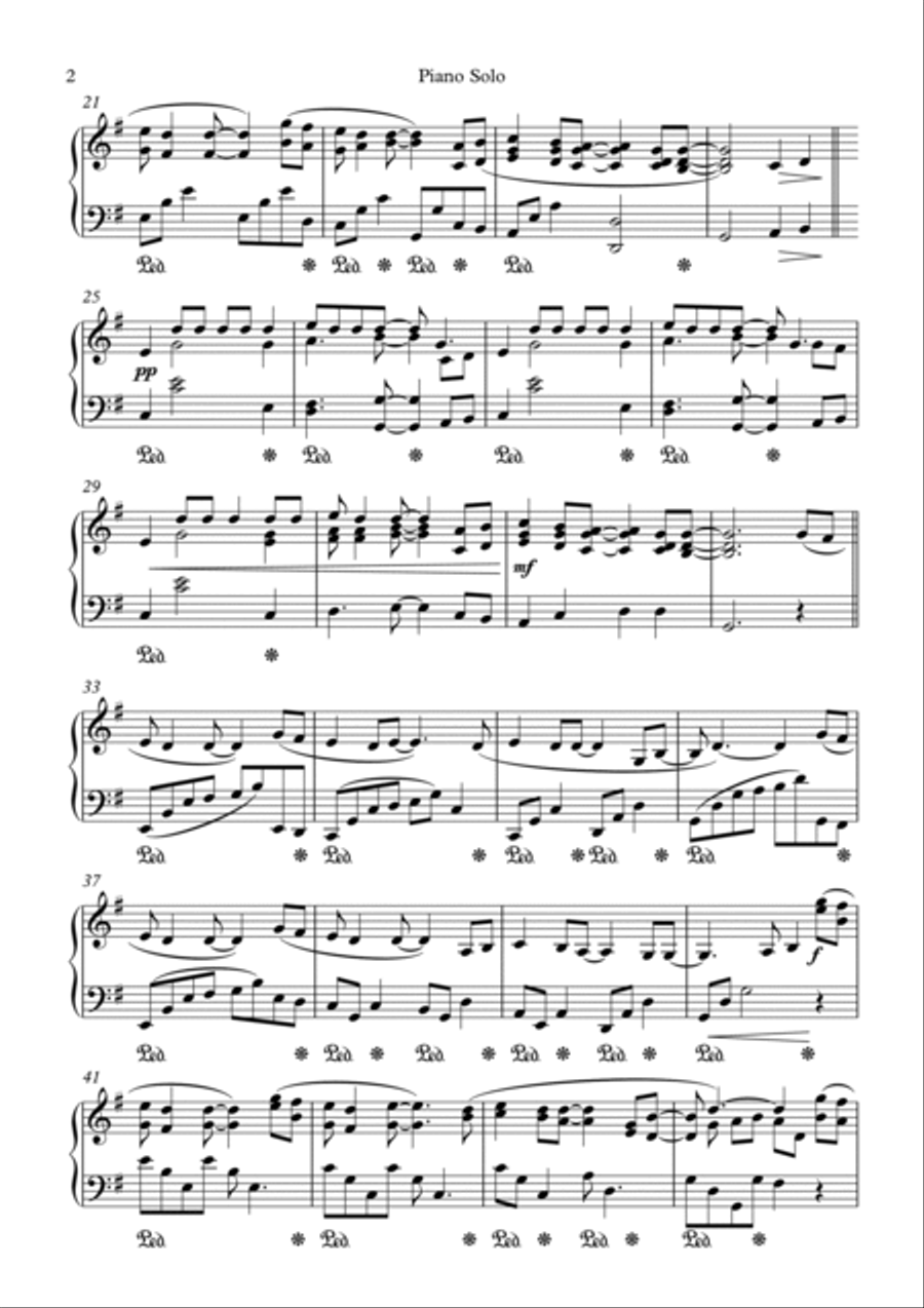 Fields Of Gold Piano Solo scores gallery preview page 2