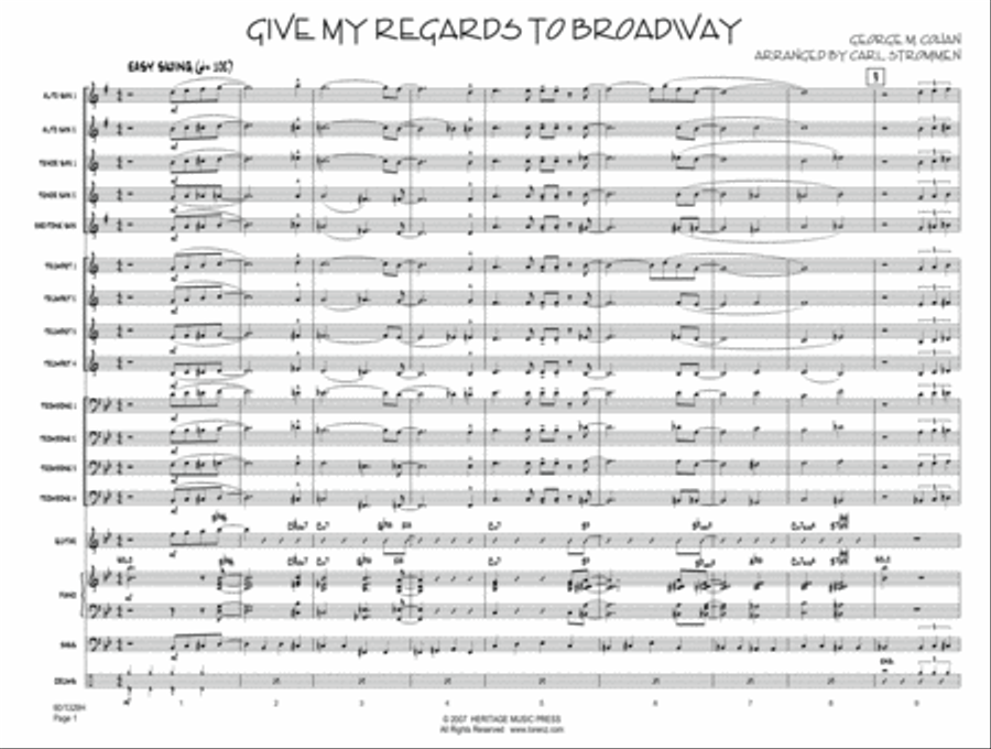 Give My Regards to Broadway Jazz Ensemble scores gallery preview page 3