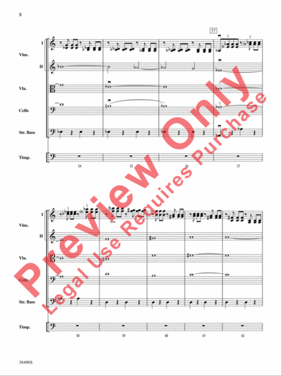Two Selections from Mozart's Requiem Mass String Orchestra scores gallery preview page 9