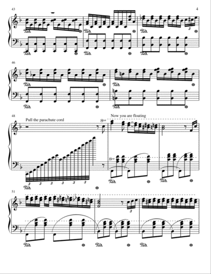 Caduta Libera Piano Solo scores gallery preview page 4