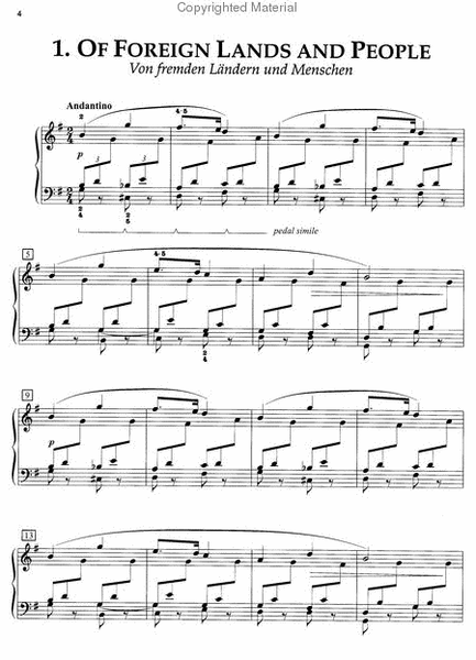 Schumann Scenes From Childhood, Opus 15