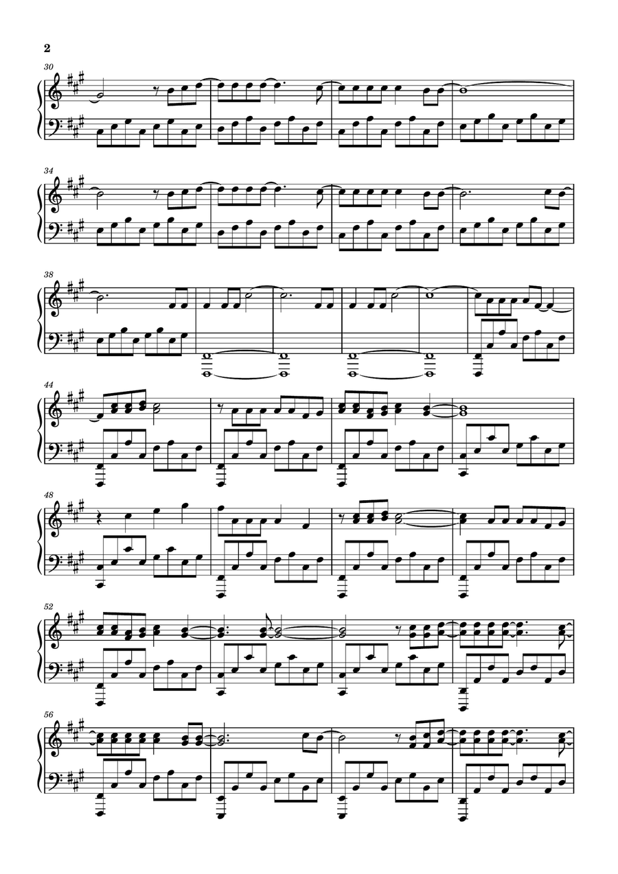 Ring My Bells Piano Solo scores gallery preview page 2