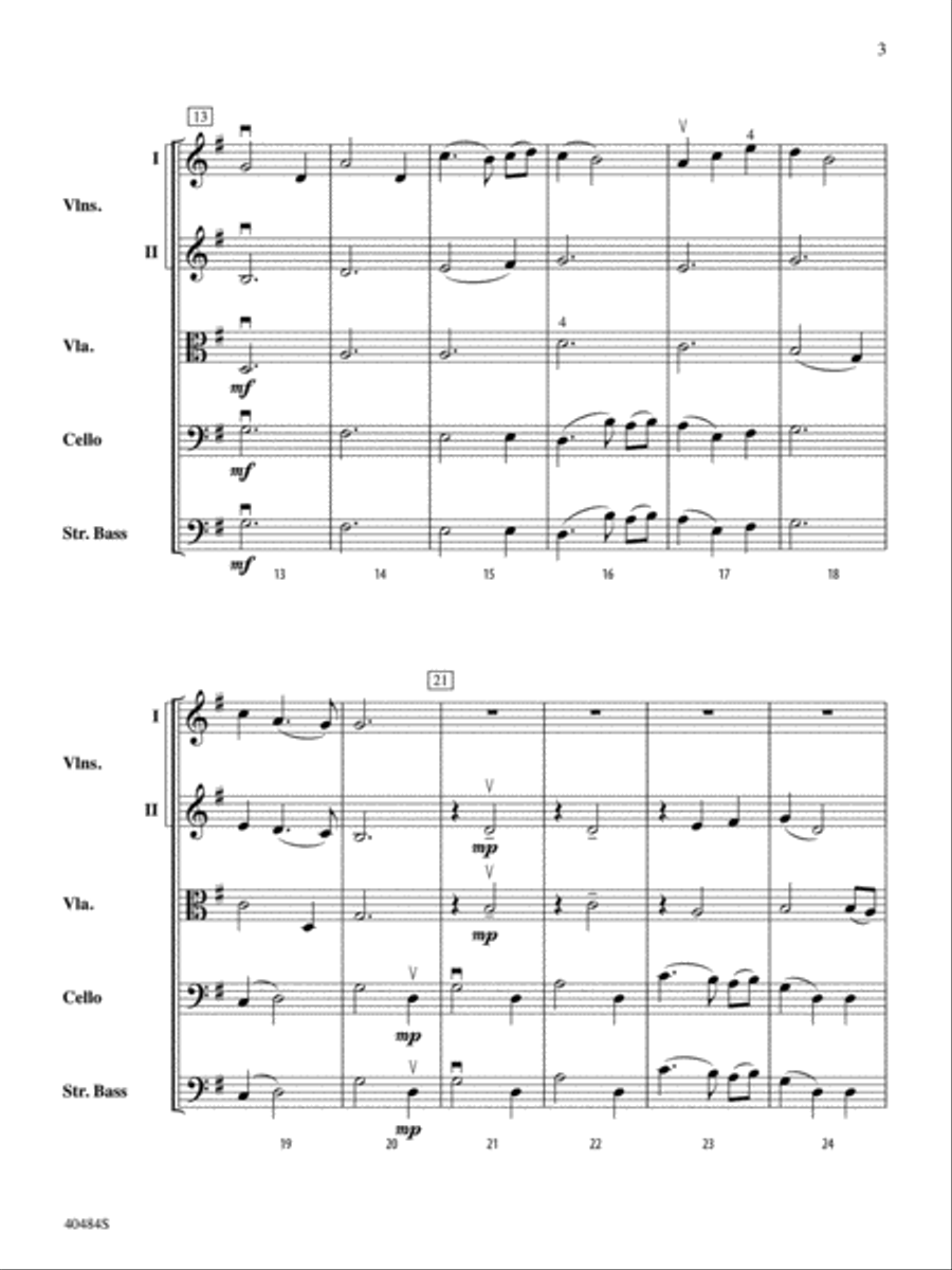 Stony Brook Waltz: Score Stony Brook Waltz: Score String Orchestra scores gallery preview page 3