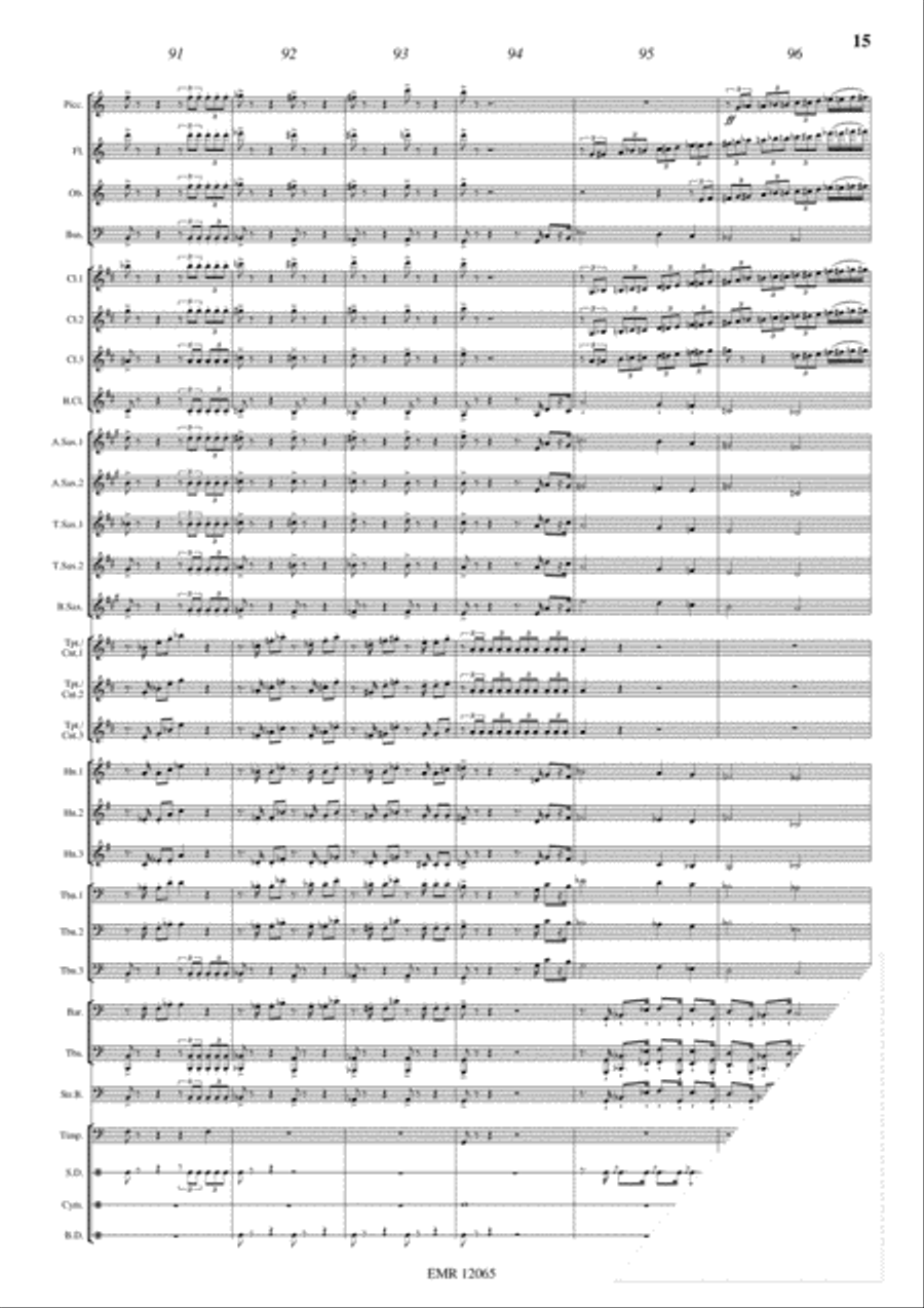Lyon Concert Band scores gallery preview page 16