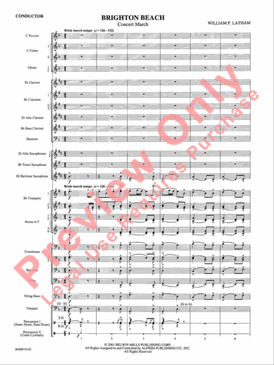 Brighton Beach Brighton Beach Concert Band scores gallery preview page 3