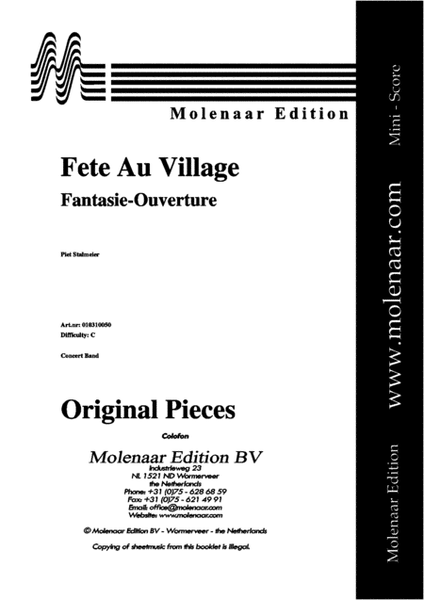 Fete au Village by Piet Stalmeier Concert Band - Sheet Music