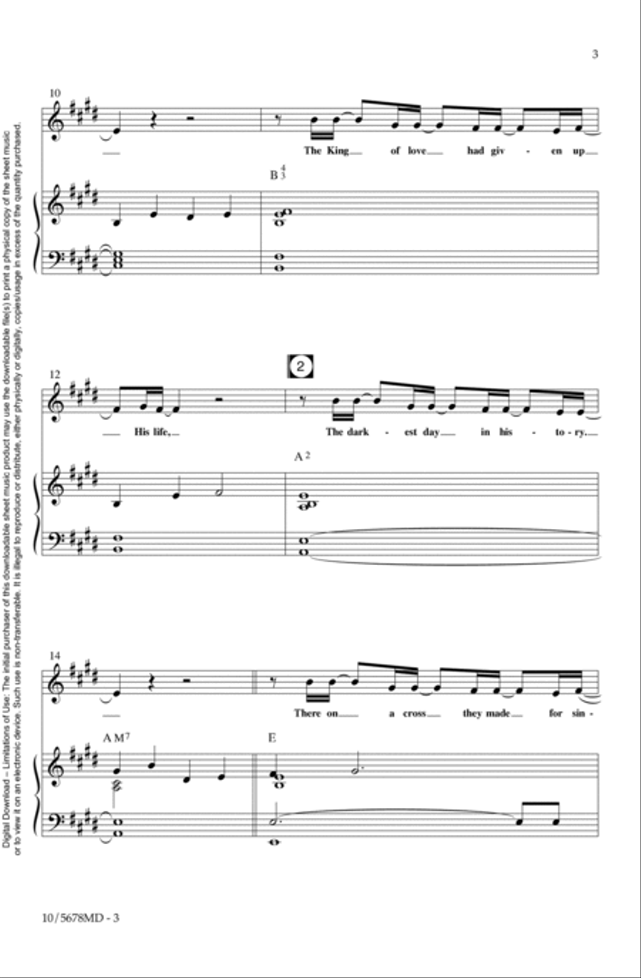 All Hail King Jesus 4-Part scores gallery preview page 3