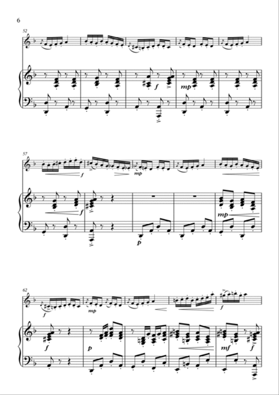 Andante For Solo Violin and Strings (Violin and Piano Arrangement)