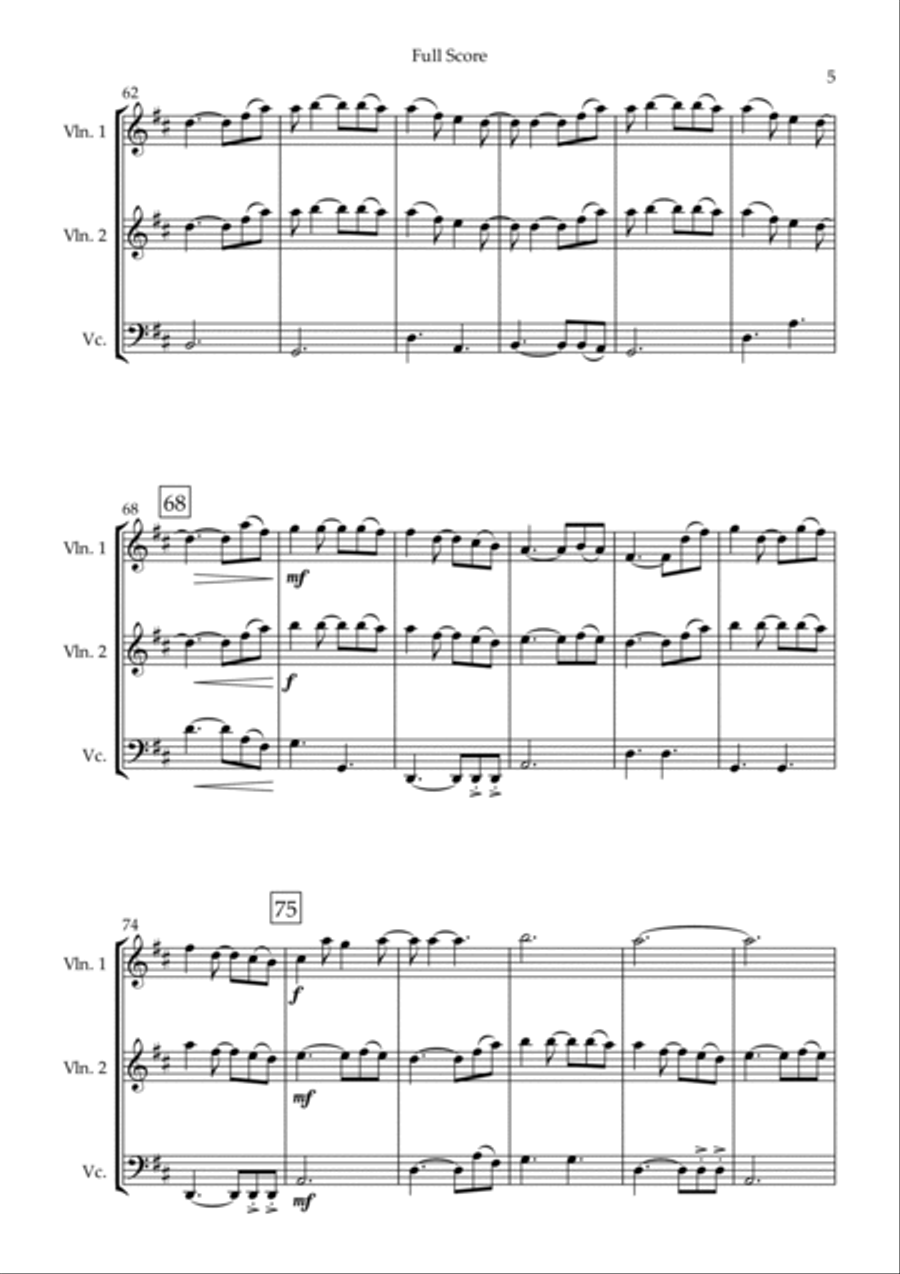 Touch The Sky Touch The Sky String Trio scores gallery preview page 5