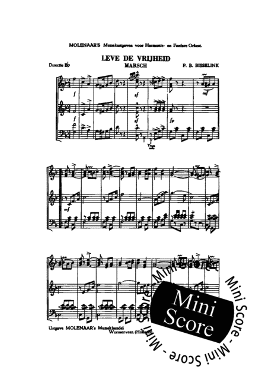 Leve de Vrijheid Leve de Vrijheid Fanfare Band scores gallery preview page 4