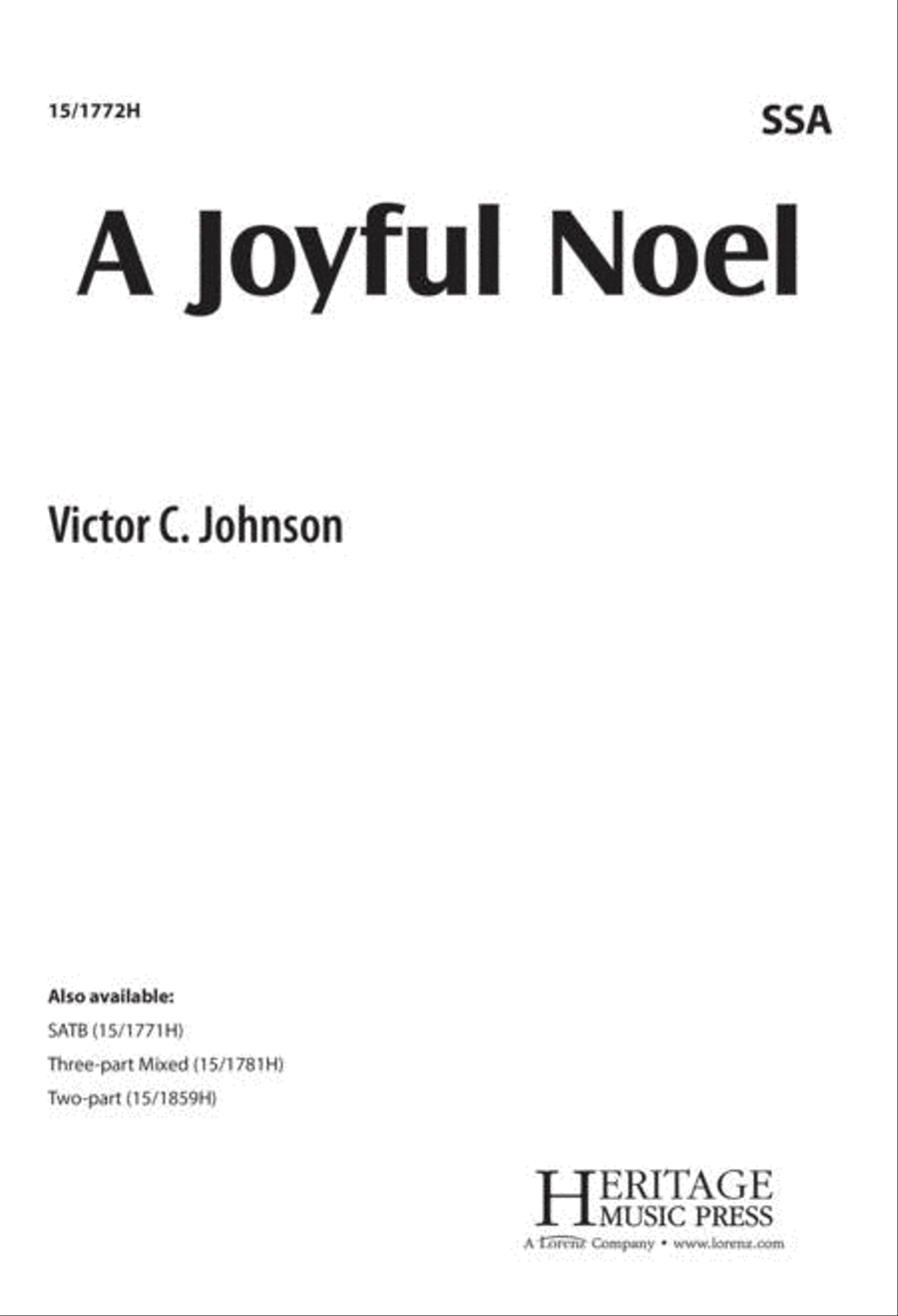 A Joyful Noel SSA scores gallery preview page 1