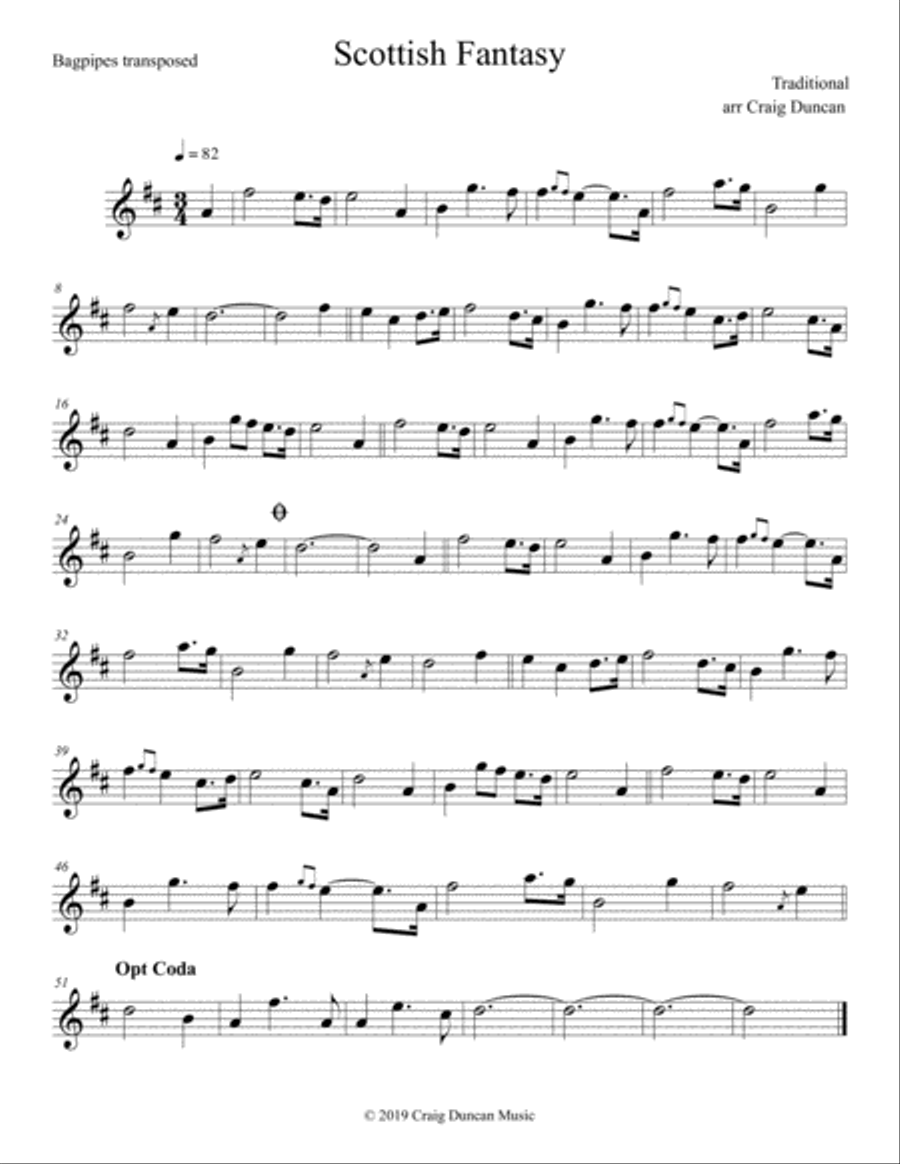 Scottish Fantasy String Quartet scores gallery preview page 6