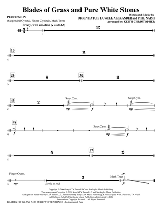 Blades Of Grass And Pure White Stones - Percussion