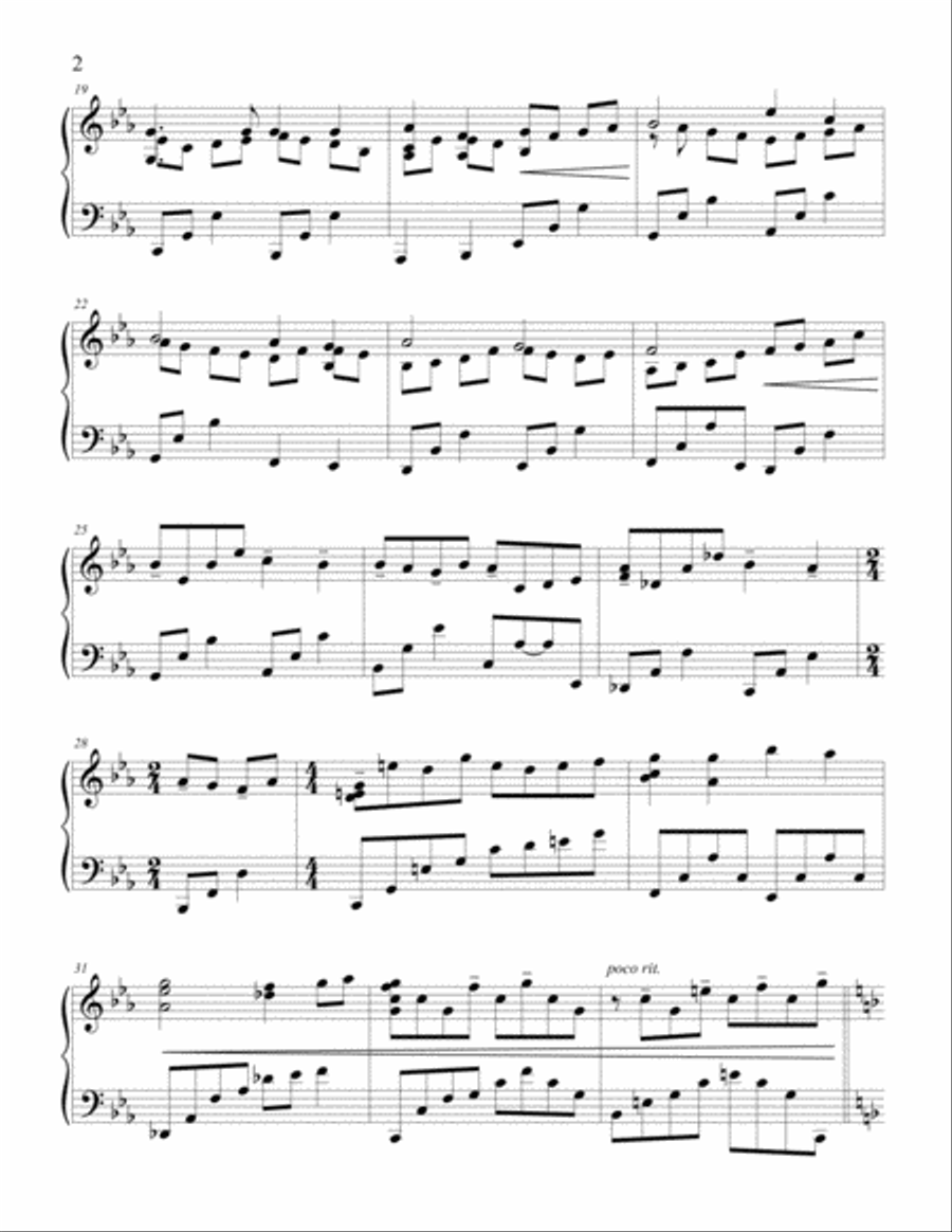 Fairest Lord Jesus Piano Solo scores gallery preview page 2