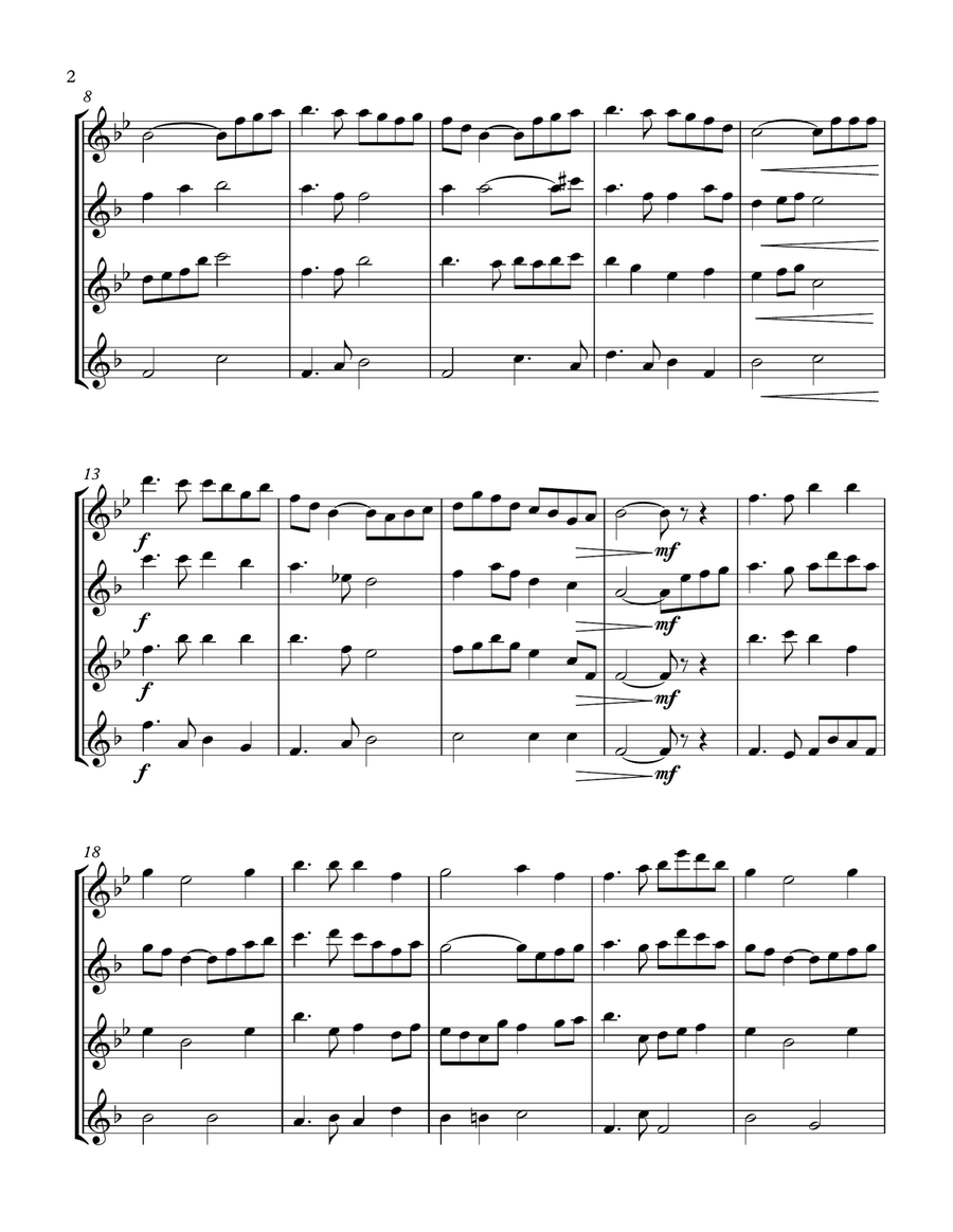 Danny Boy (Sax Quartet) Danny Boy (Sax Quartet) Saxophone Quartet scores gallery preview page 2