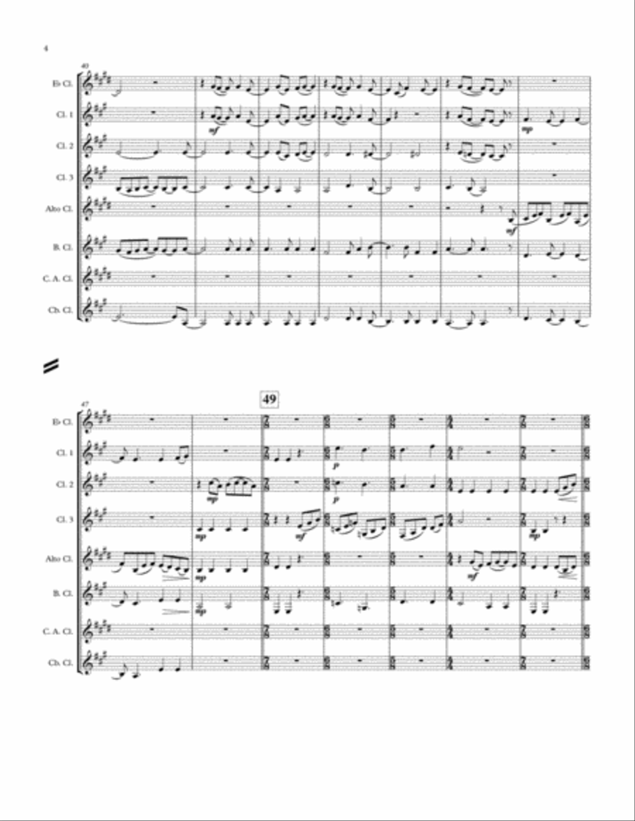 Here Comes The Sun Woodwind Ensemble scores gallery preview page 4