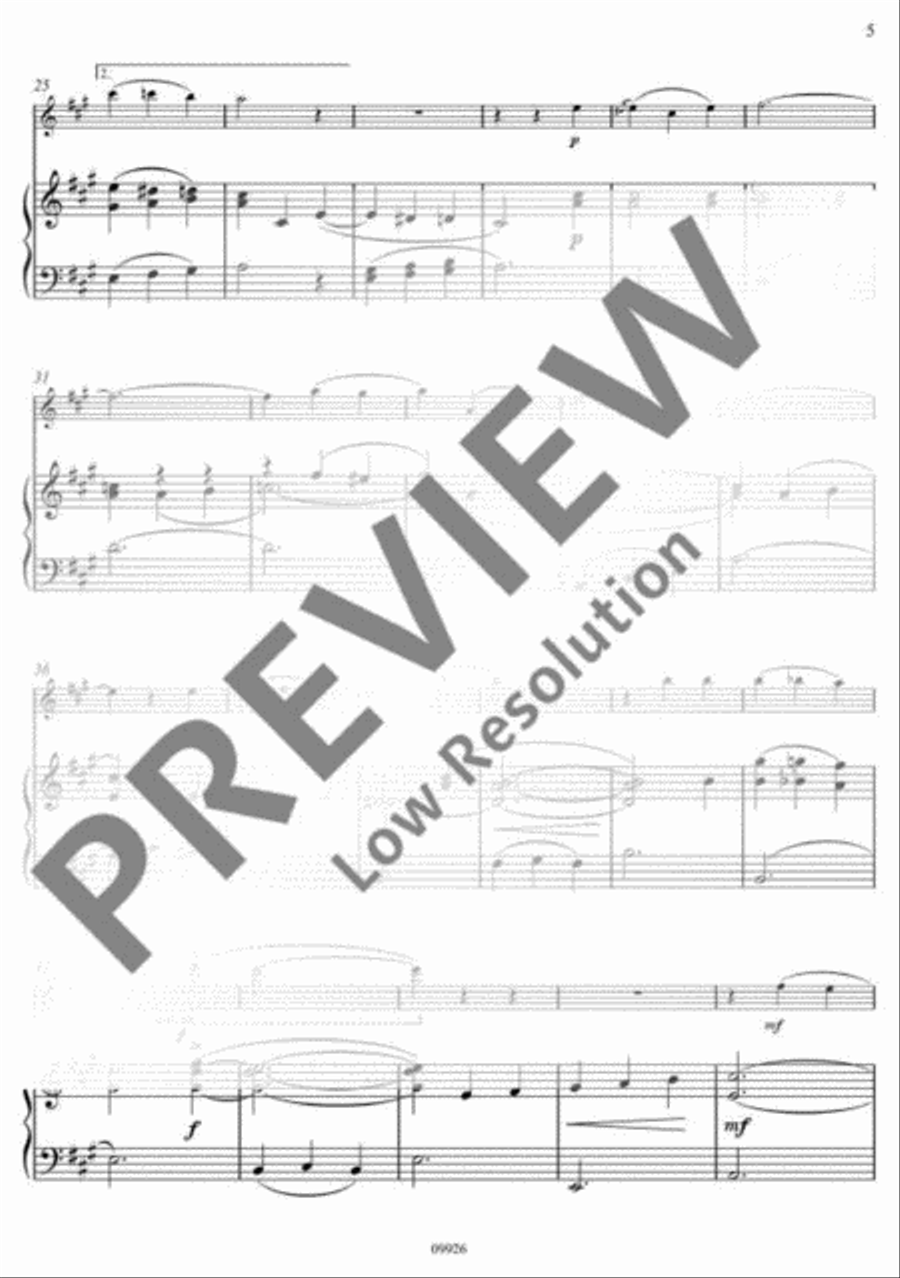 Blue Waltz Flute Solo scores gallery preview page 6