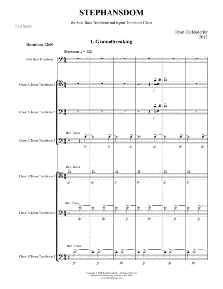 Stephansdom for Solo Bass Trombone & Trombone Choir