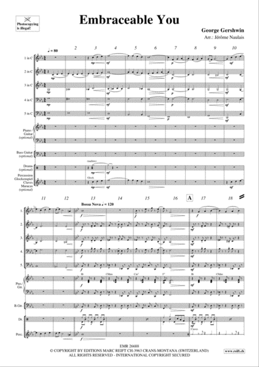 Embraceable You Embraceable You Brass Ensemble scores gallery preview page 3