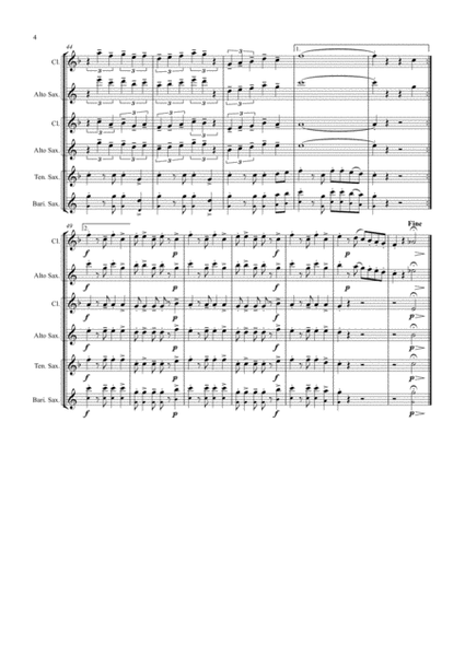 La Paloma - Spanish Habanera - Saxophone Trio image number null